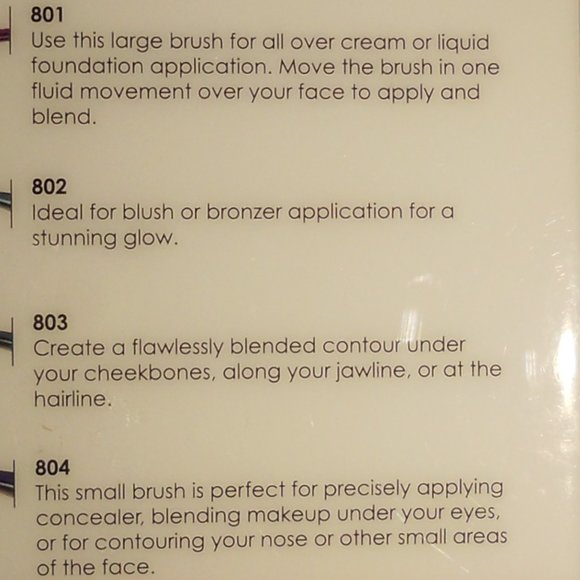 4 pc Moda Prismatic Pro Makeup Brush Kit NIB - Picture 3 of 6